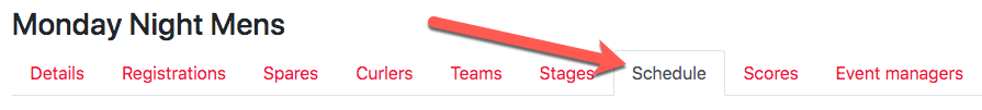 Draw Schedule Navigation