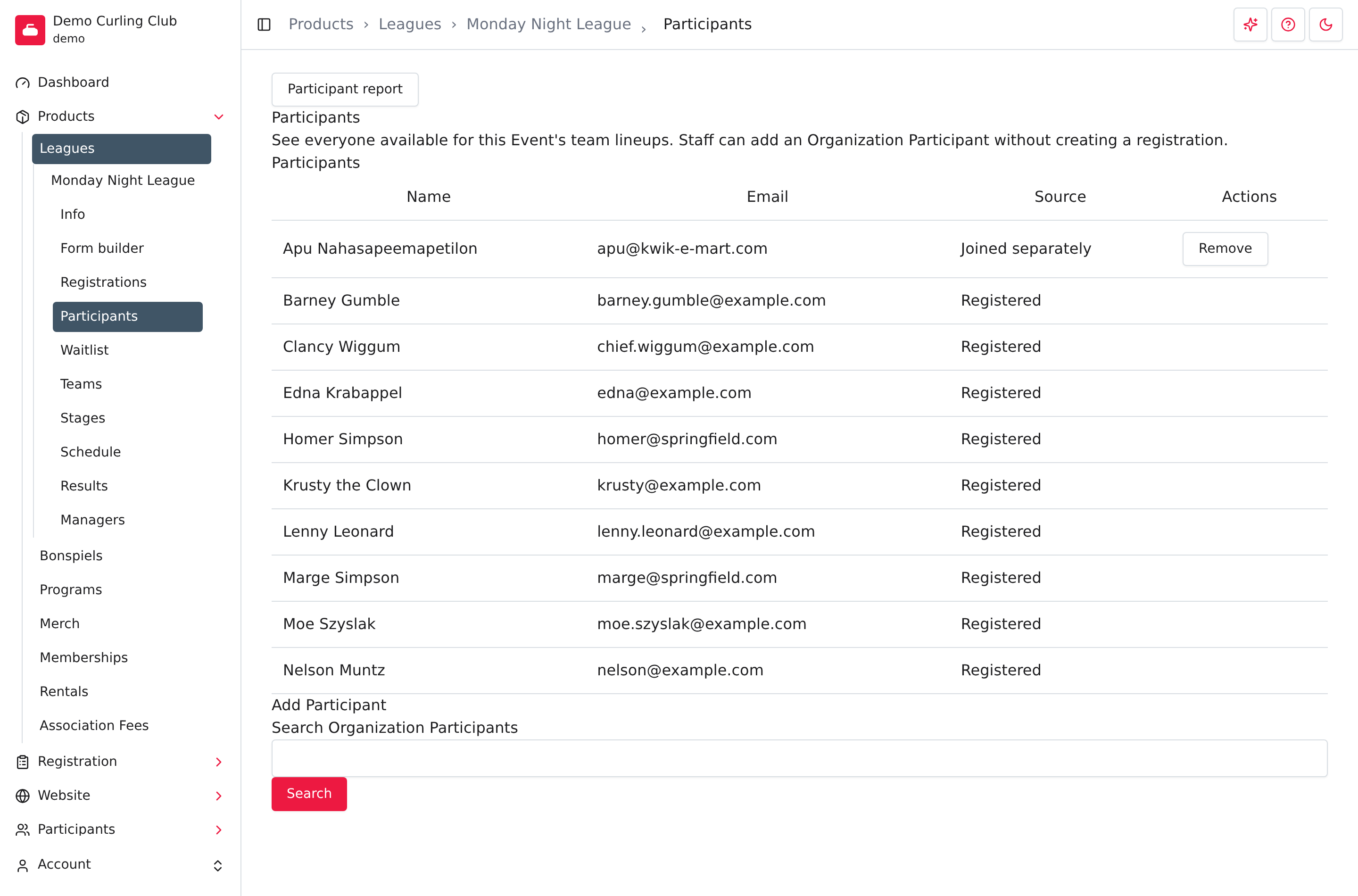 Event Participants showing Registered and Joined separately sources